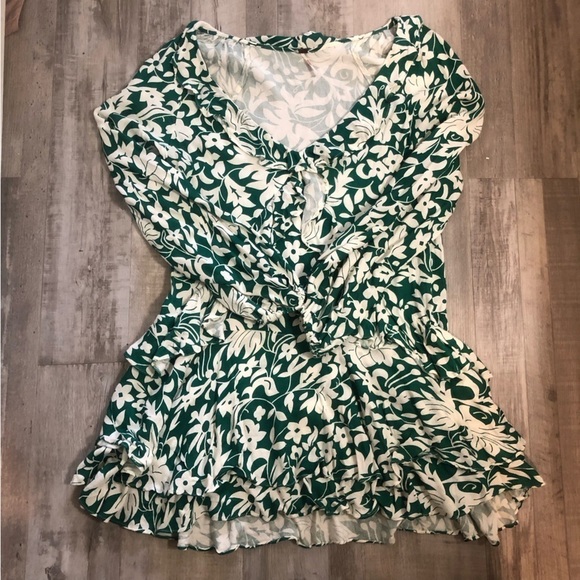 Free People Rebecca Ruffle Floral dress size small - Picture 1 of 13